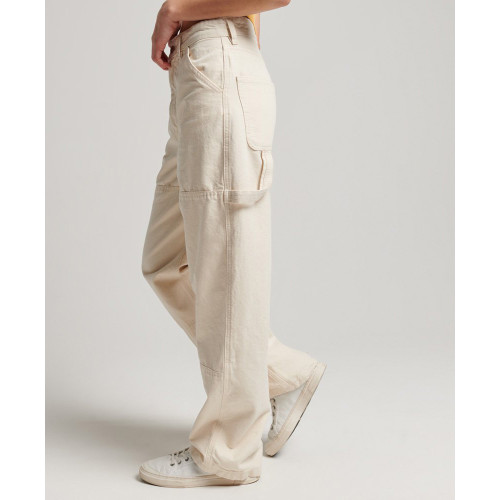Superdry Γυναικείο παντελόνι Organic Cotton Vintage Wide Carpenter Pants